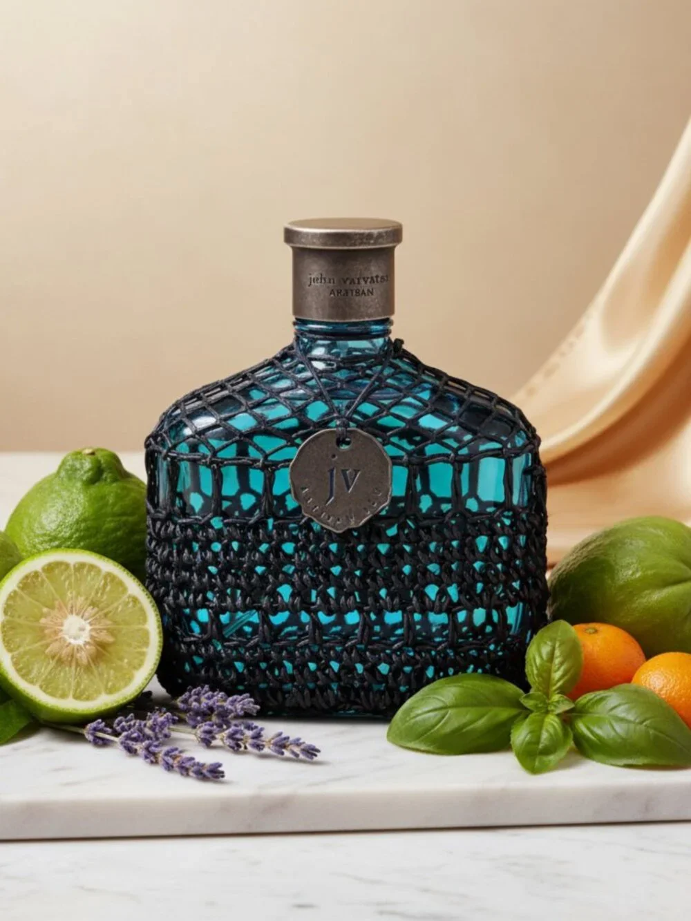 John Varvatos Artisan Blue EDT,Citrus Spicy Woody Mandarin-Travel 15ml,0.5oz-NEW